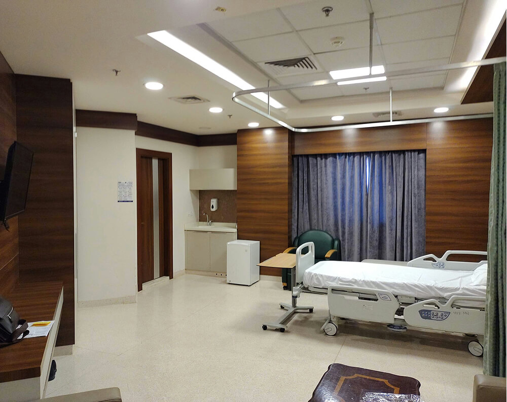 VIP patient room renovation private hospital room luxury healthcare remodel